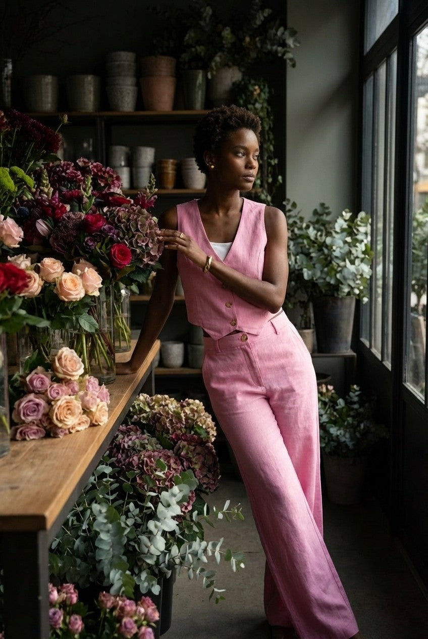 Elira Tailored Vest Two-Piece Set