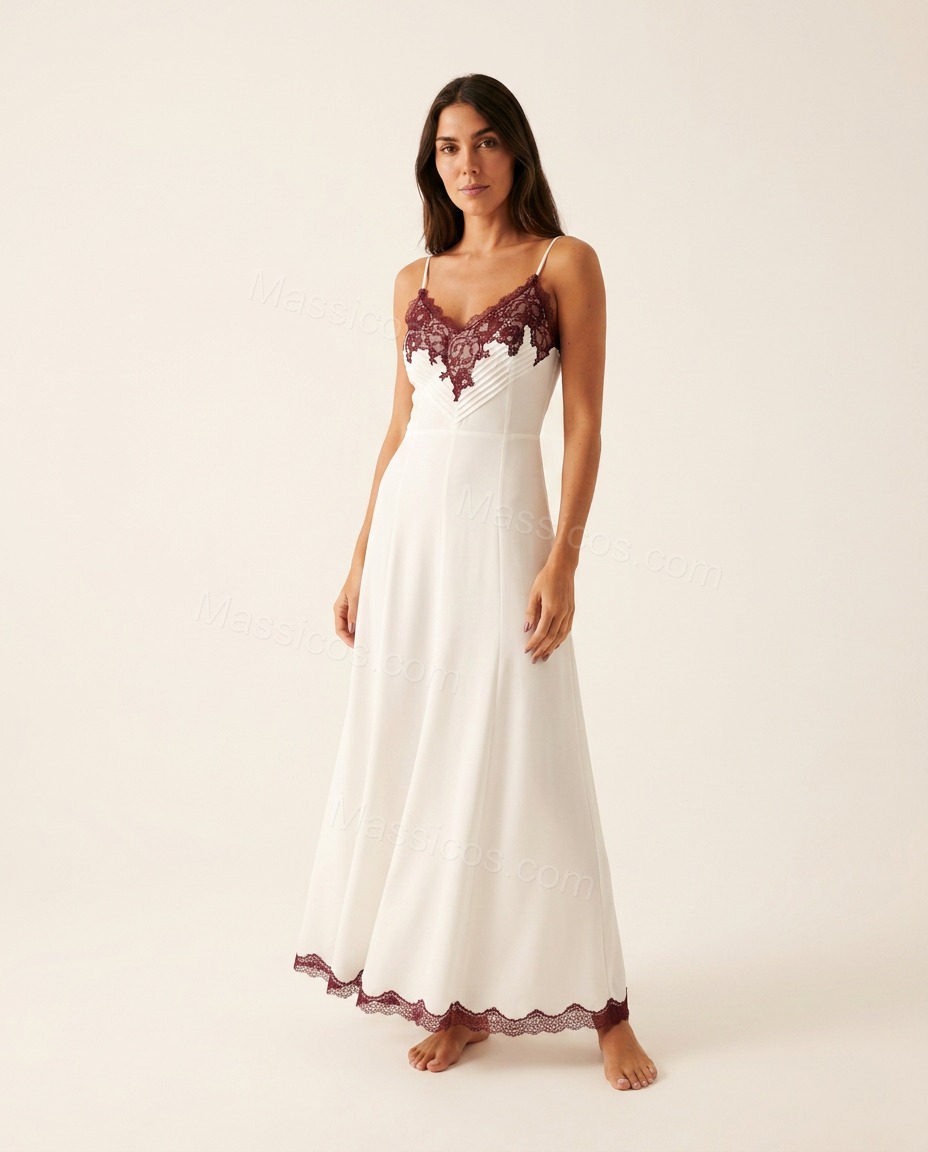 Ivory Whisper Wedding Guest Lace Midi Dress Ivory Midi Dress with Relaxed Fit silhouette and Satin texture, side or back garment view for Wedding Guest, a cafe plan, Fall current summer selling first with a light late-summer/pre-fall accent: make it weara by Massicos