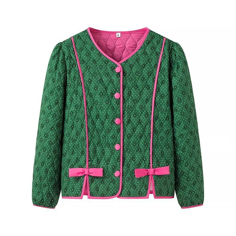 Green Life Pink Bow Jacket-CALLISTARI