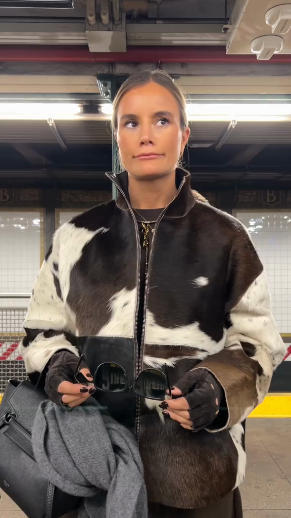 Printed fur jacket-Massicos
