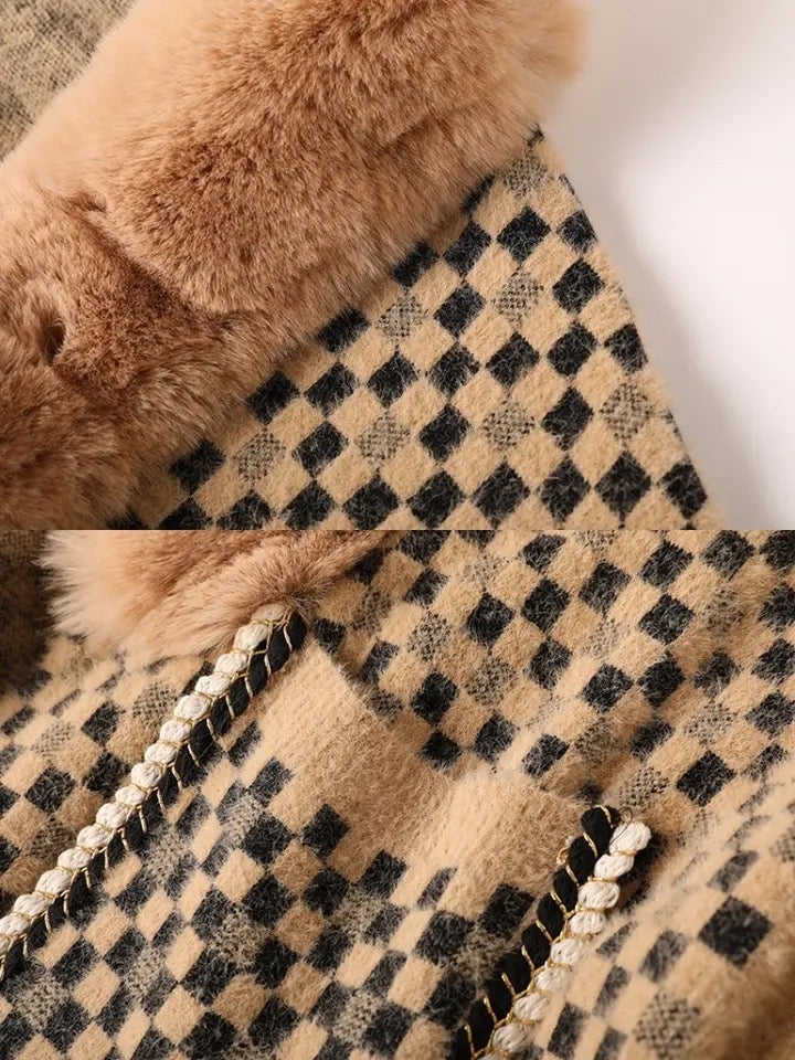 Faux Fur Mink Cashmere Tassel Capes - comes in three colours-CALLISTARI