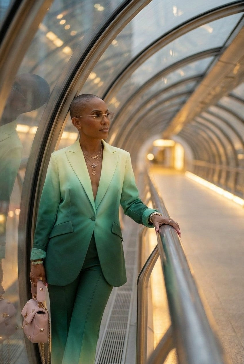 Verdant Fade Tailored Set