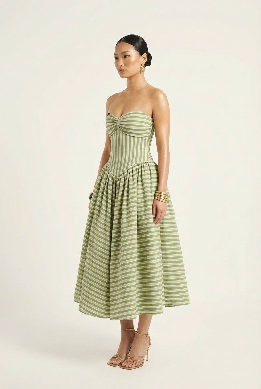 Verdelle Breeze Strapless Midi Dress