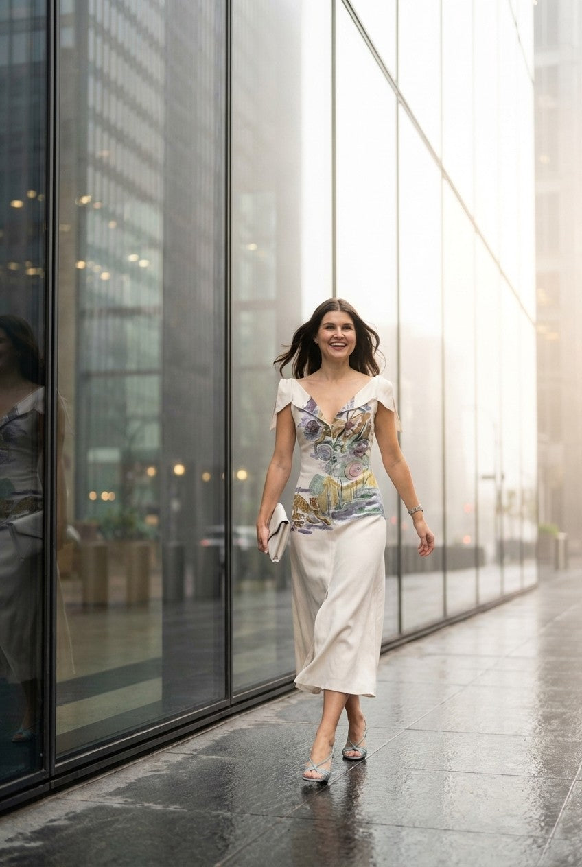 Whispered Garden Elegance Dress