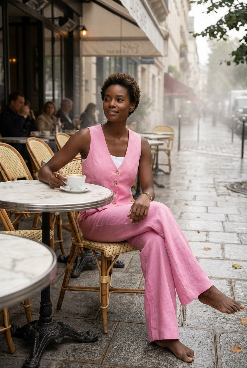 Elira Tailored Vest Two-Piece Set