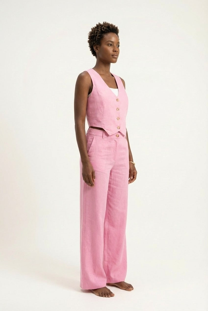 Elira Tailored Vest Two-Piece Set