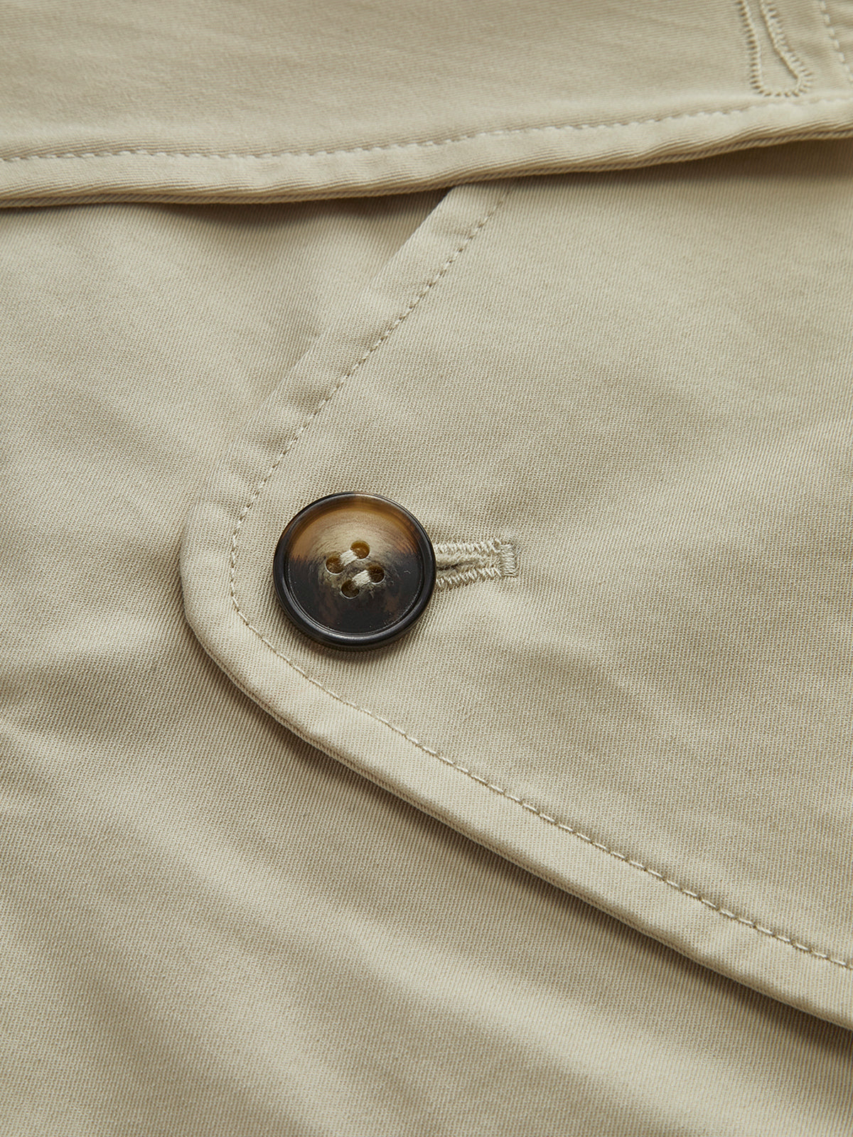 Two Tone Lapel Short Trench Coat-Massicos