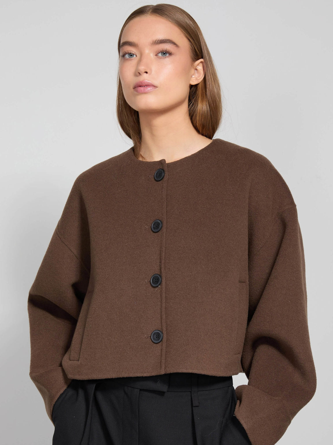 Calistari Wool Jacket - Brown