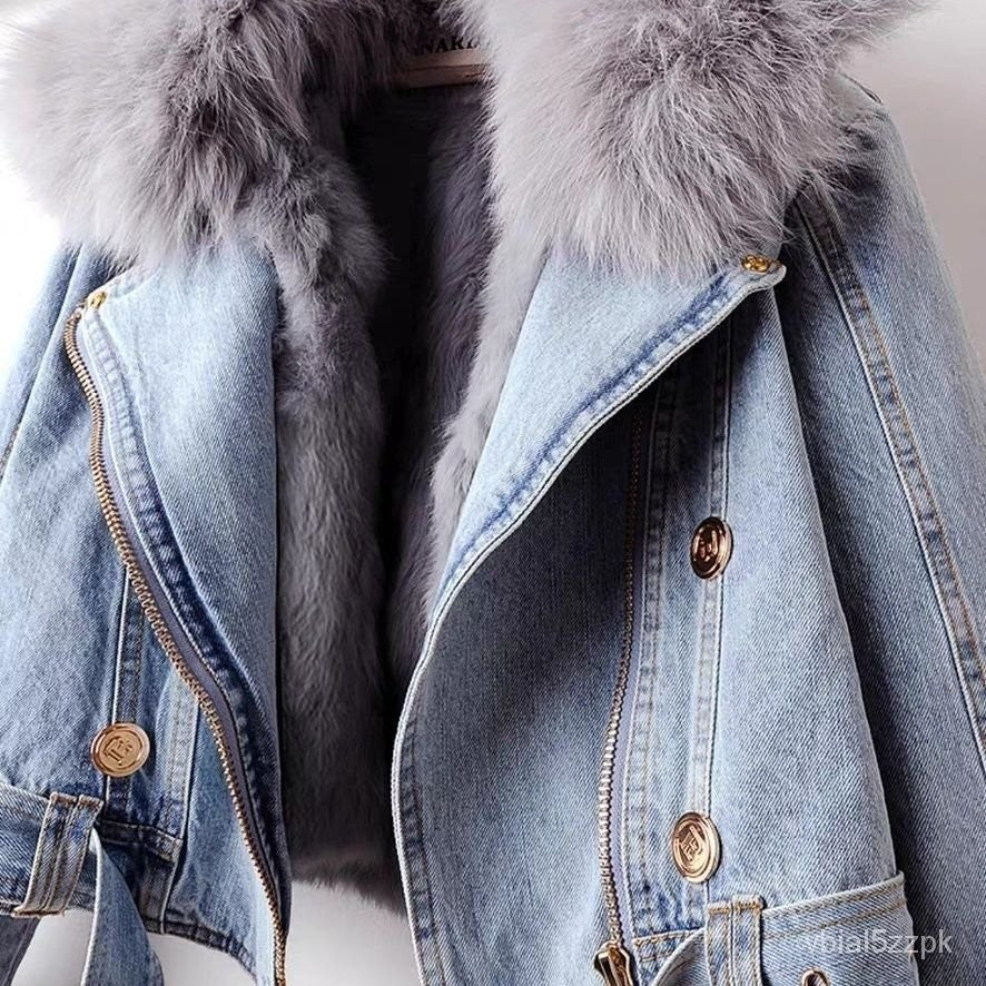 Light blue denim jacket-Massicos