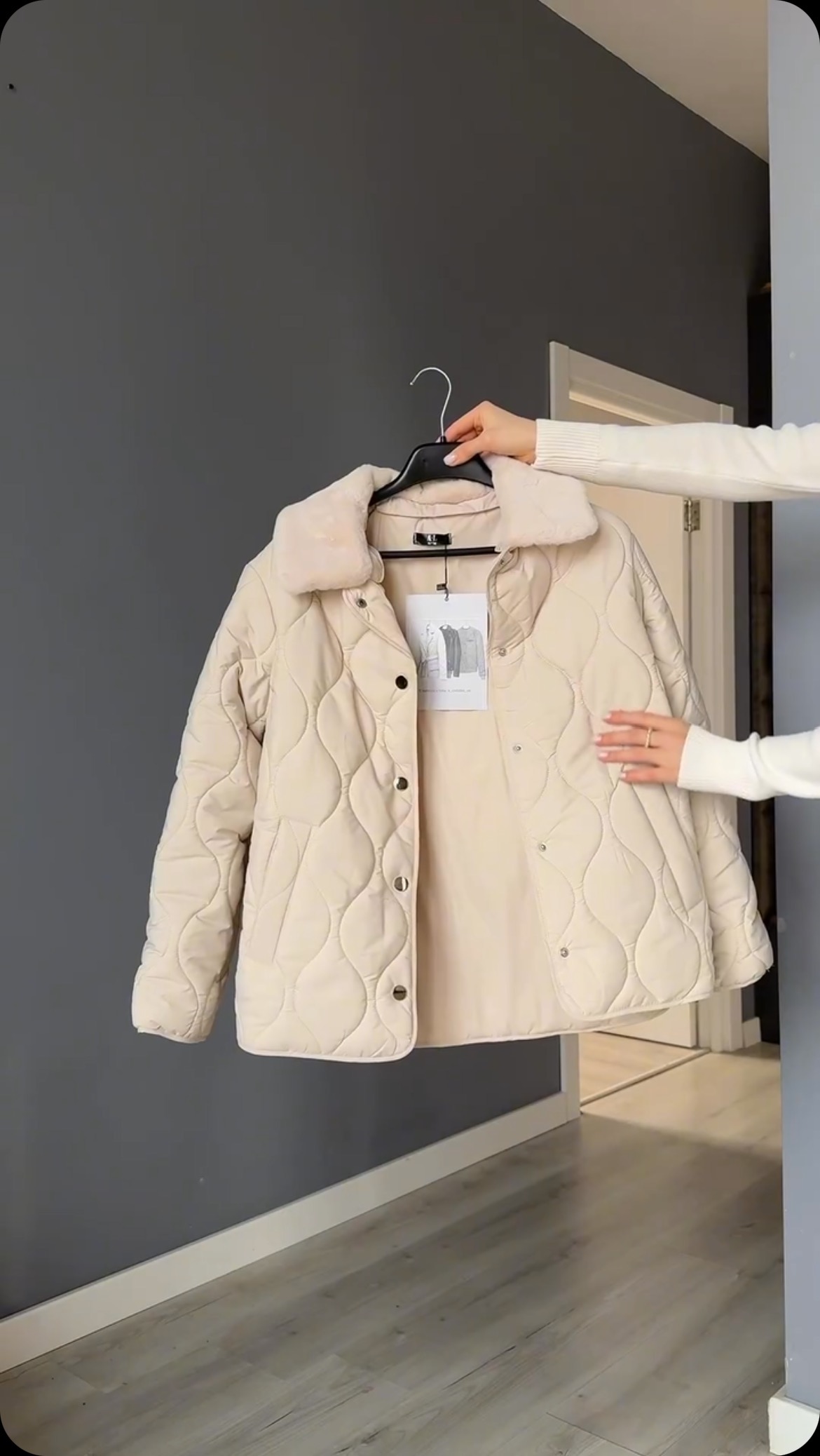 Designer embroidered cotton coat