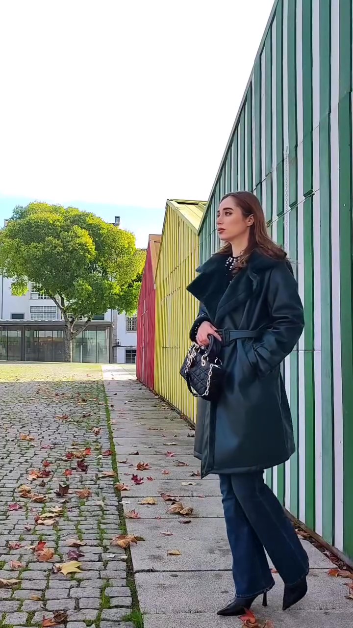 Faux fur coat Leather jacket