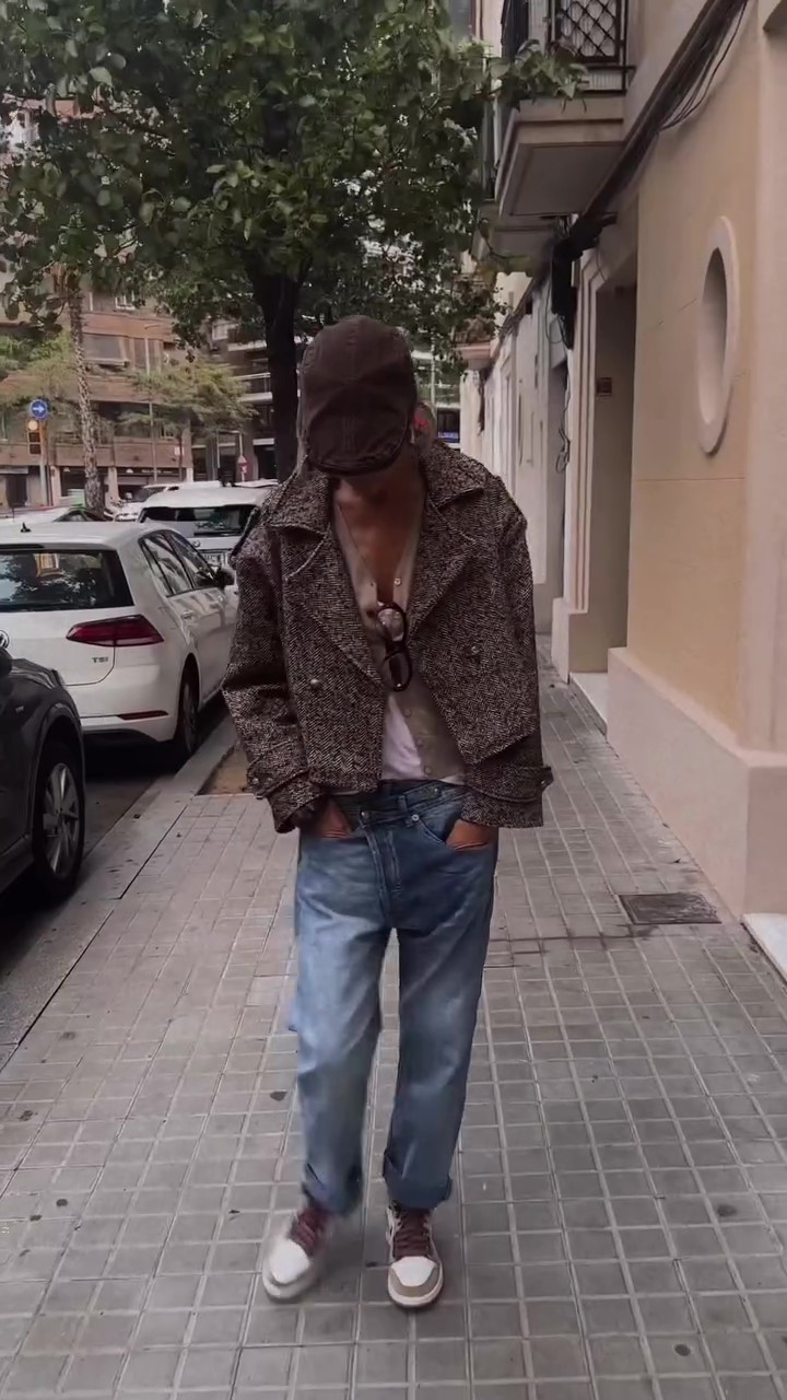 Designer wool short coat