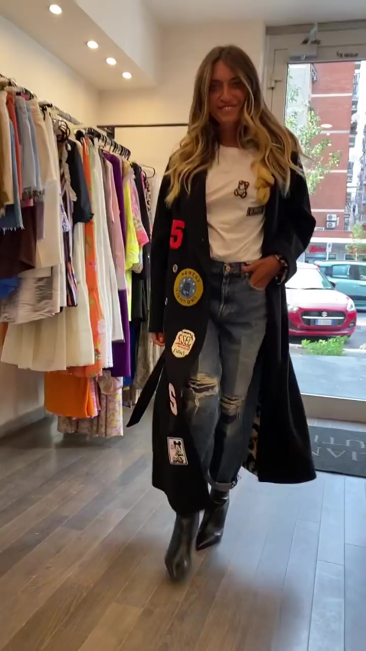 Designer embroidered coat