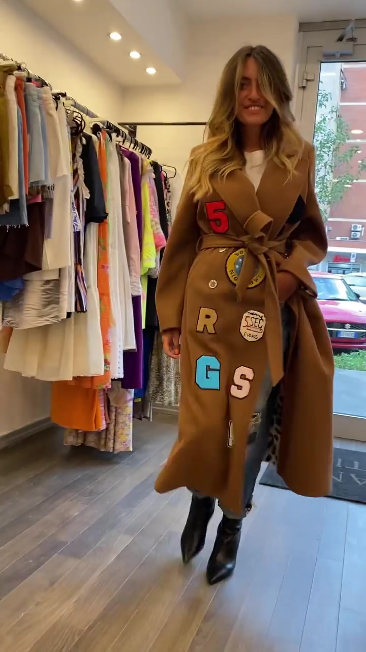 Designer embroidered coat