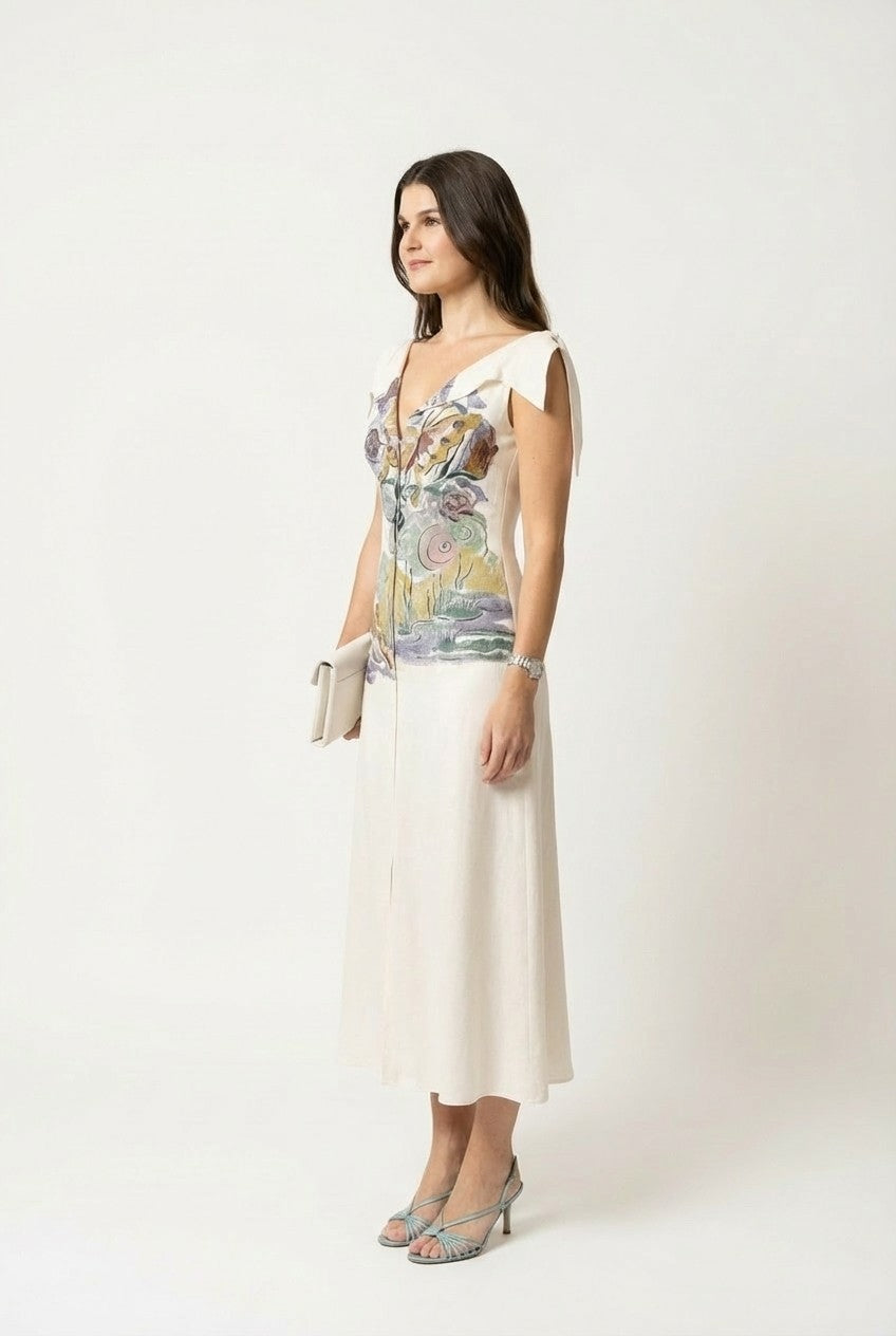 Whispered Garden Elegance Dress