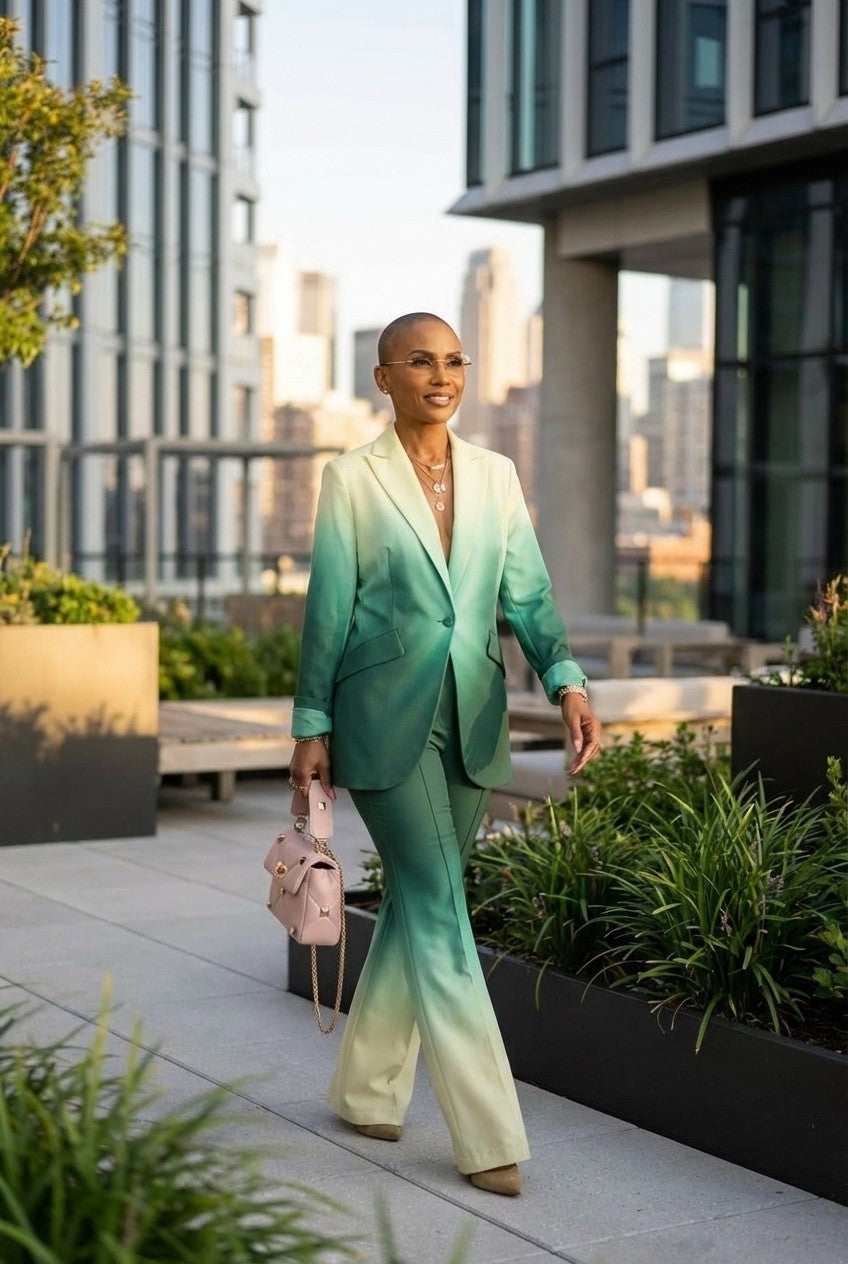 Verdant Fade Tailored Set