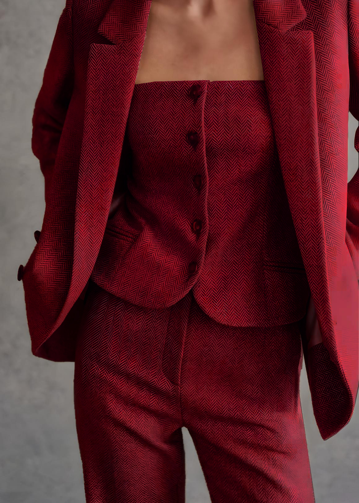 Designer three piece suit