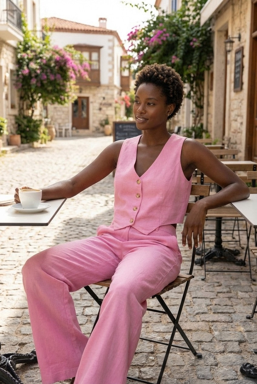 Elira Tailored Vest Two-Piece Set