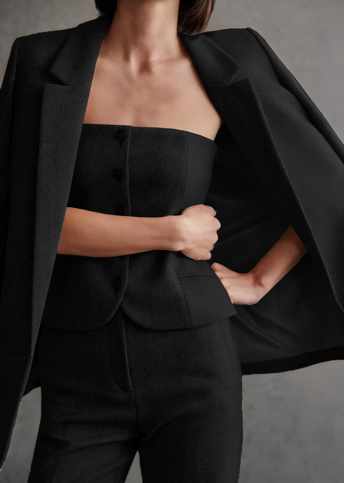 Designer three piece suit