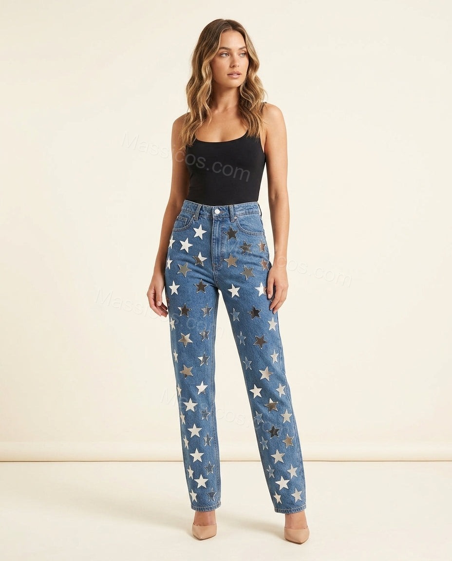 Blue Lustre Wedding Guest Embroidered Women's Boutique Style Blue Women's Boutique Style with Flowing silhouette and Textured texture, clean studio product view for Wedding Guest, a cafe plan, Fall current summer selling first with a light late-summer/pre by Massicos
