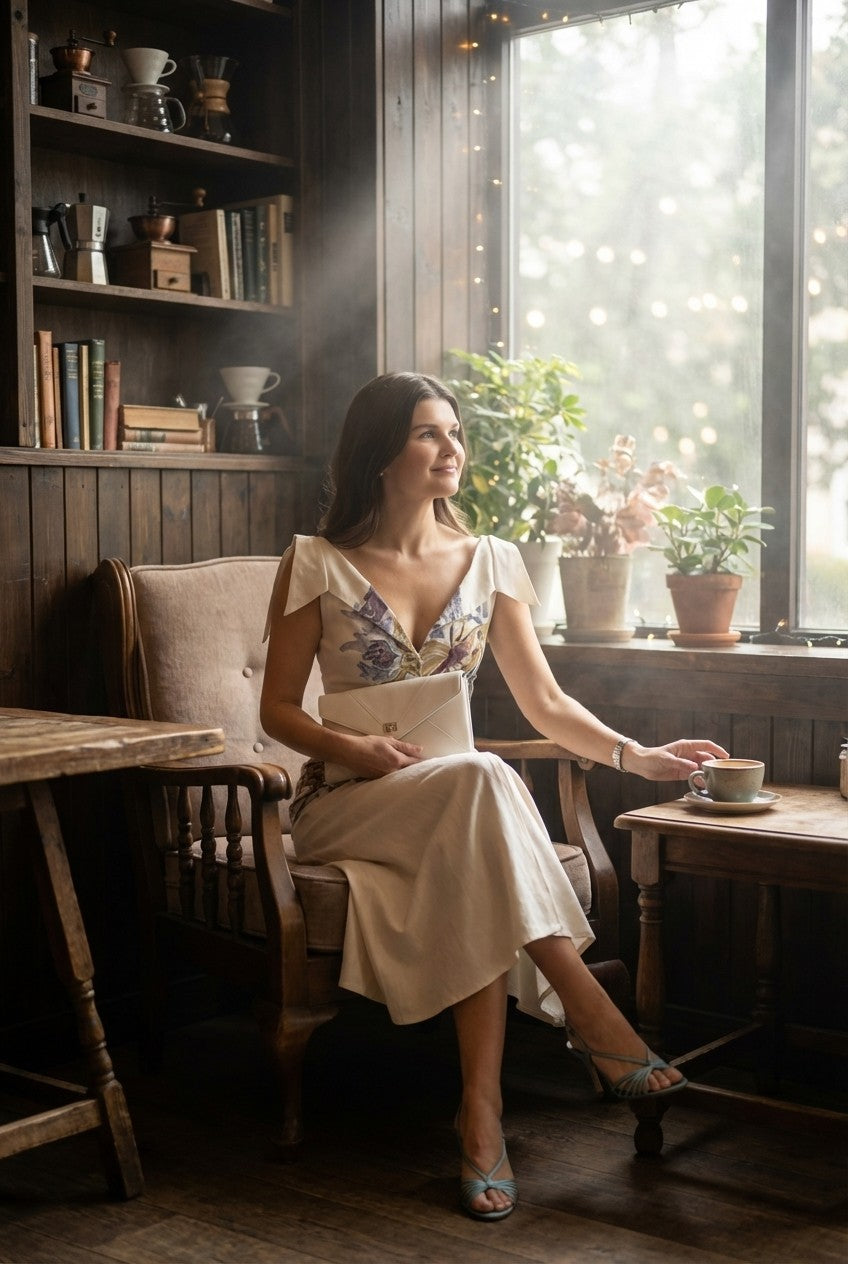 Whispered Garden Elegance Dress