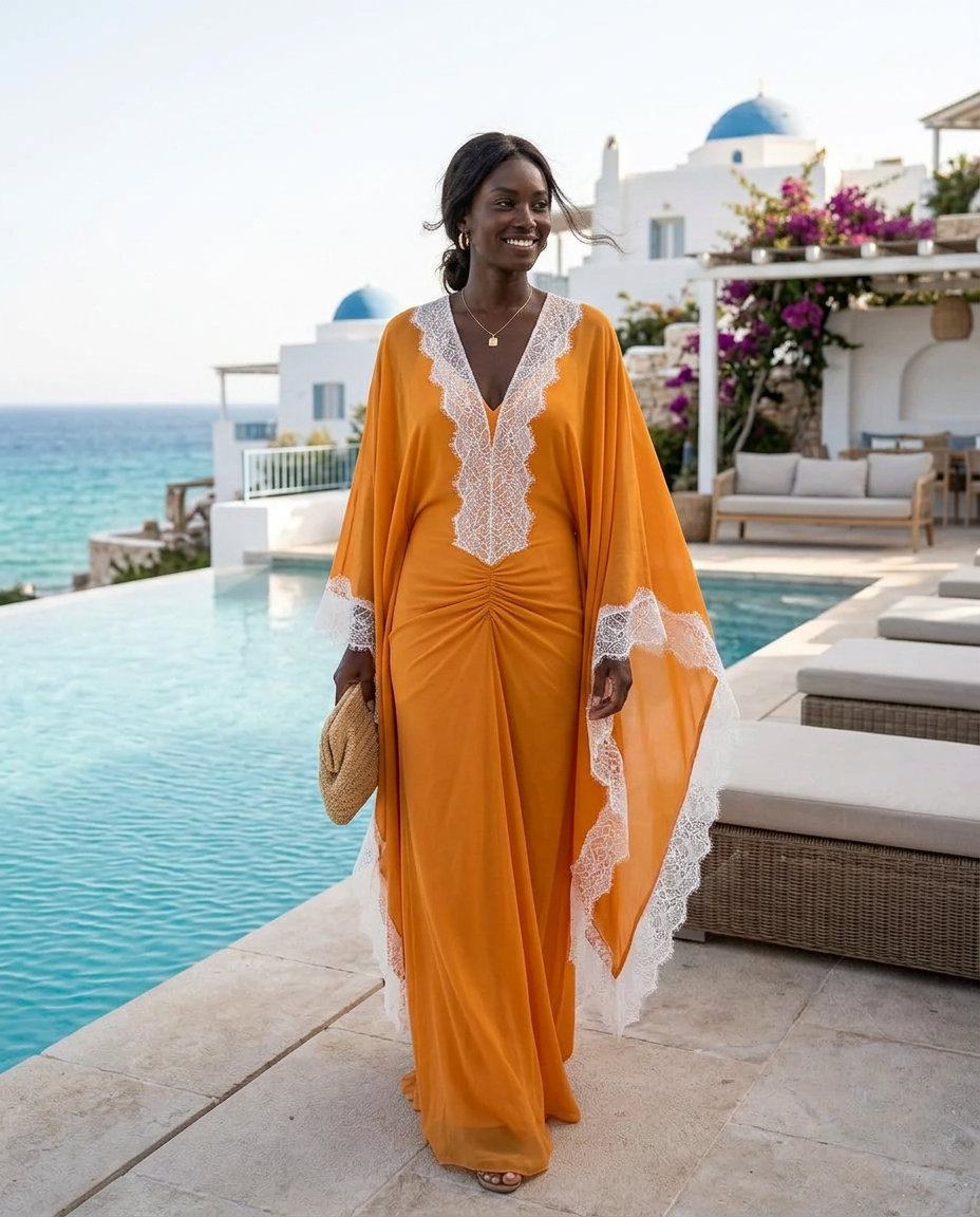 Light Green Elevated Lace Maxi Dress