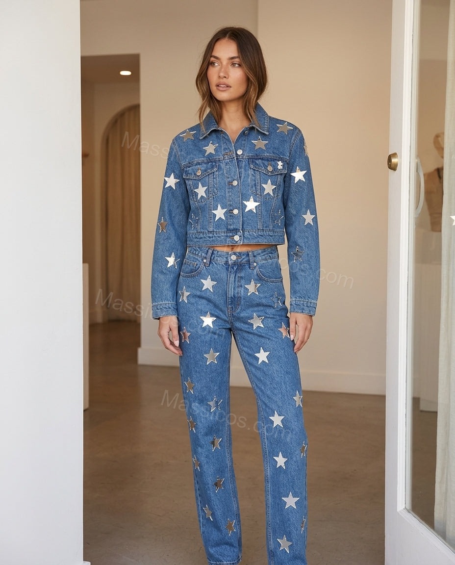 Blue Lustre Wedding Guest Embroidered Women's Boutique Style Blue Women's Boutique Style with Flowing silhouette and Textured texture, side or back garment view for Wedding Guest, a cafe plan, Fall current summer selling first with a light late-summer/pre by Massicos
