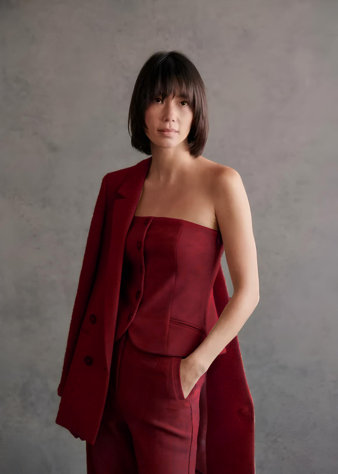 Designer three piece suit