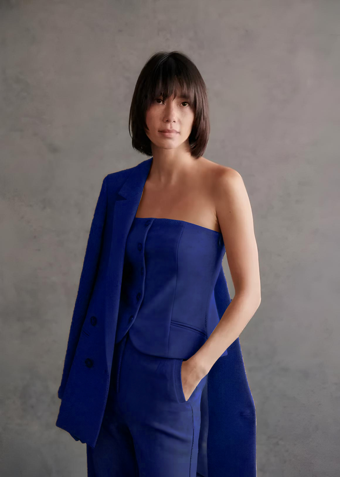 Designer three piece suit