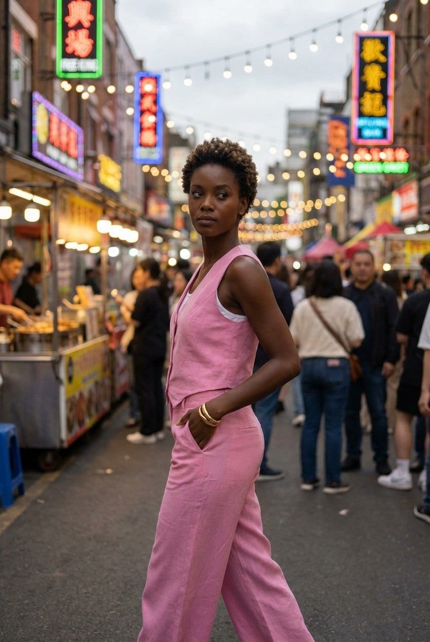 Elira Tailored Vest Two-Piece Set