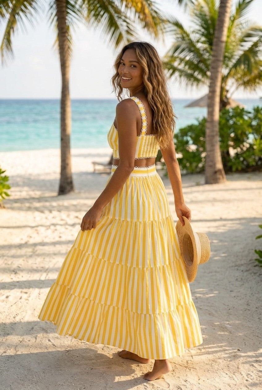 Sunveil Stripe Two-Piece Set