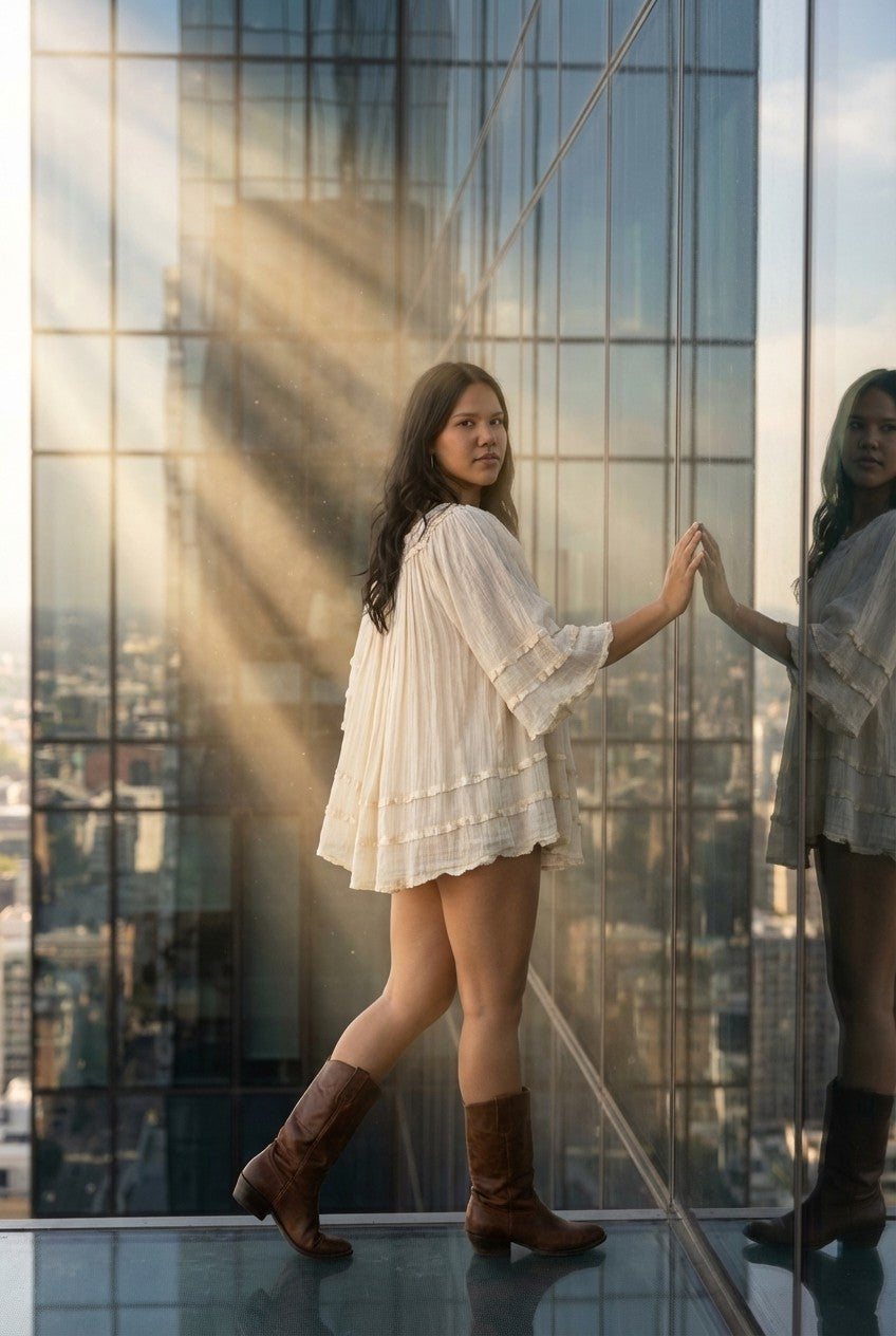 Ivory Whisper Tiered Dress