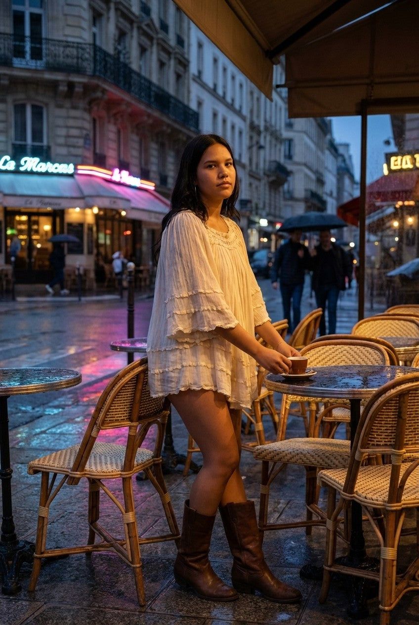 Ivory Whisper Tiered Dress