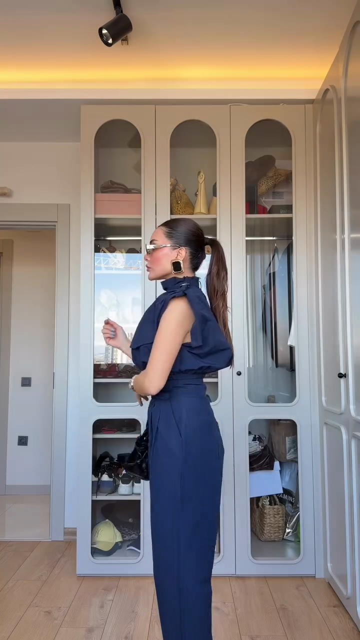 Vest-style casual two-piece set