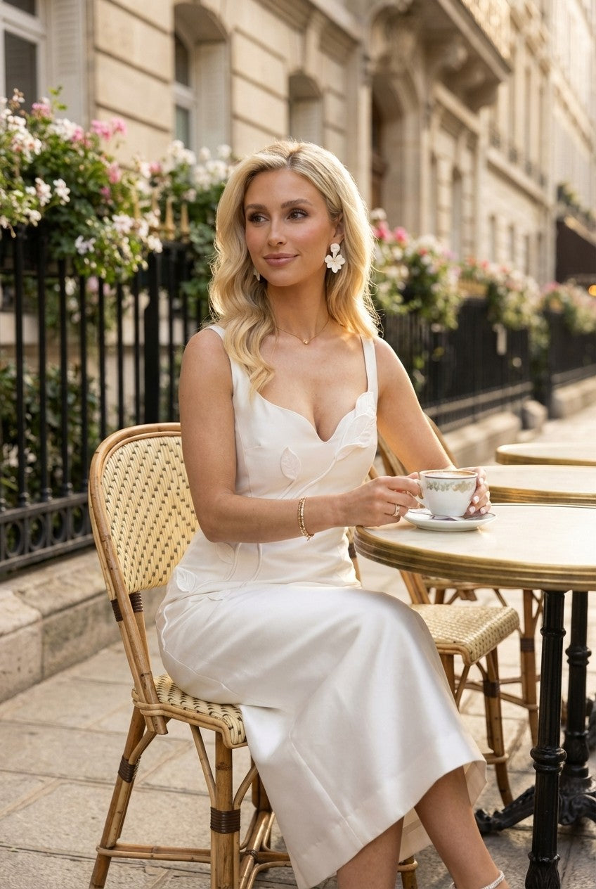 Ivory Silk Reverence Dress