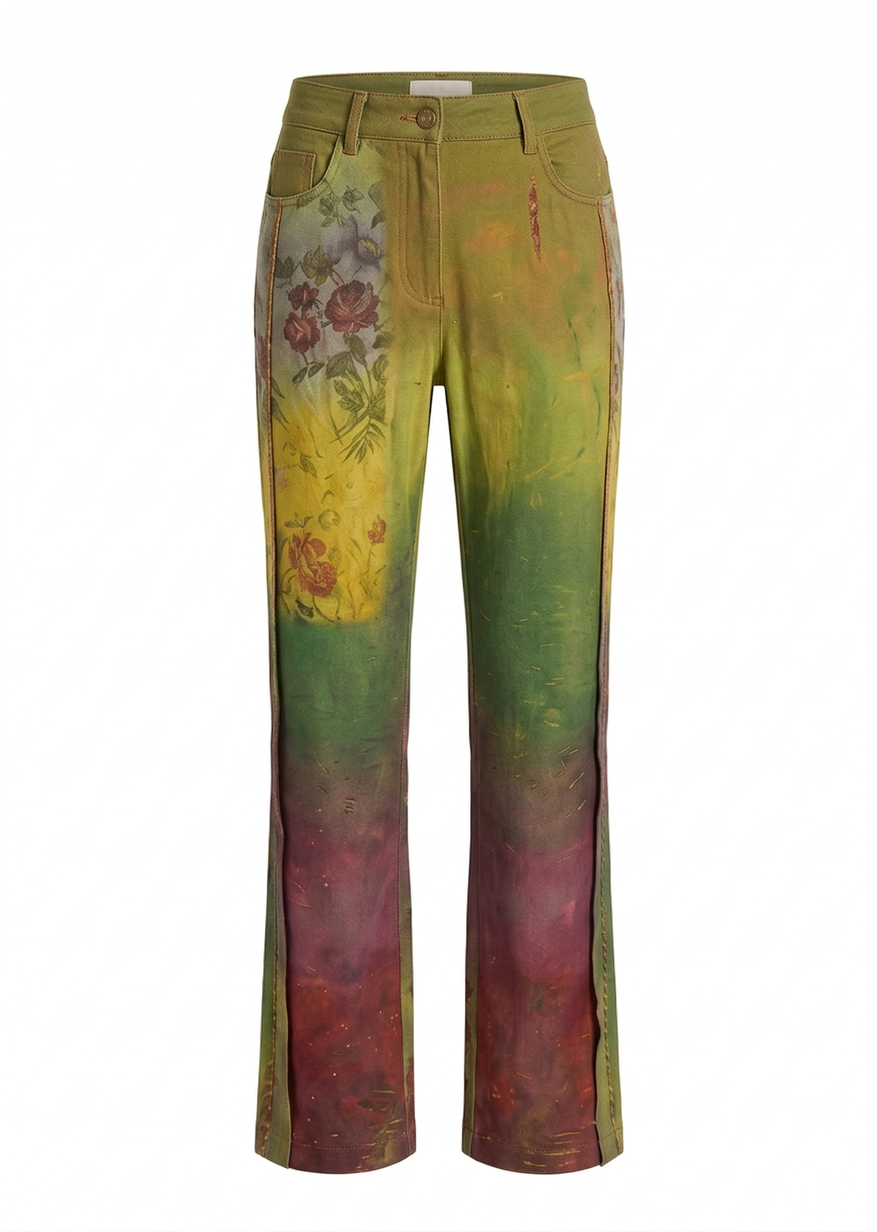 Verdant Muse Printed Tailored Set