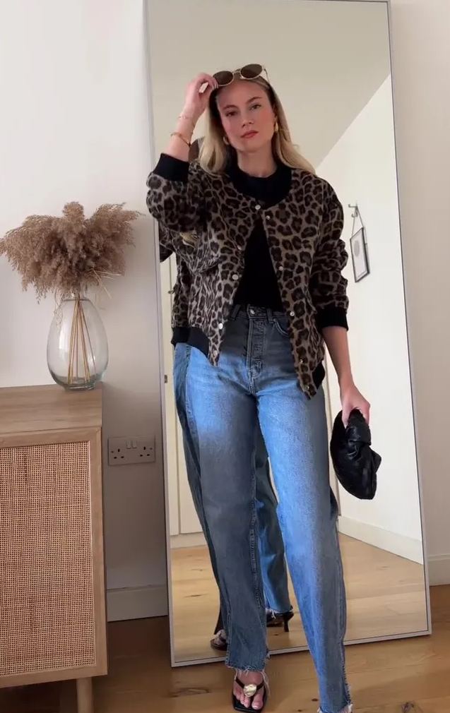 Lleopard print baseball uniform