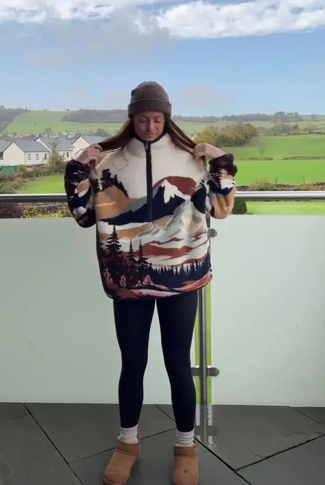 Designer oversized wool coat