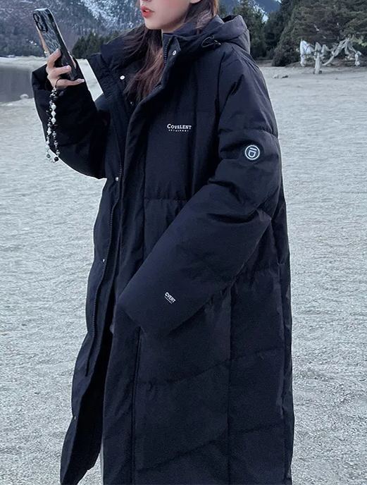 Designer down embroidered jacket