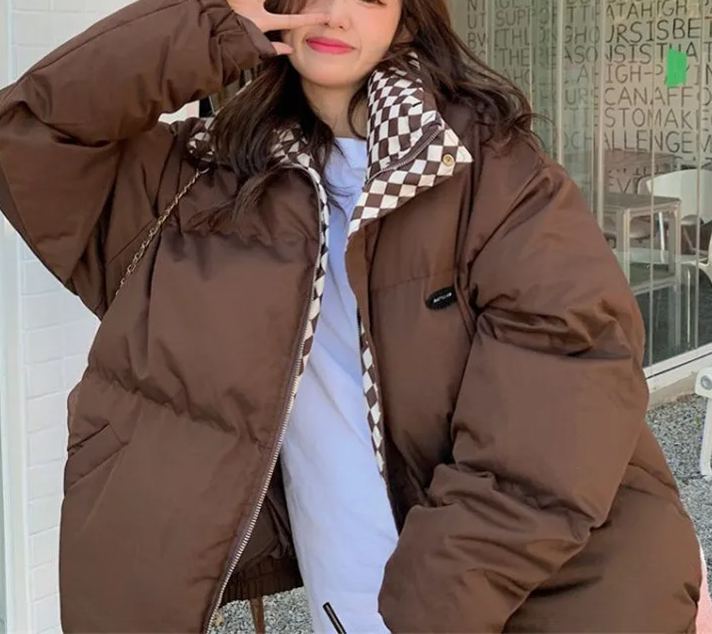 Designer down embroidered jacket