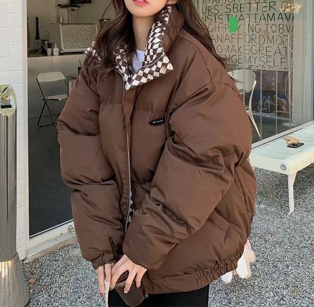 Designer down embroidered jacket