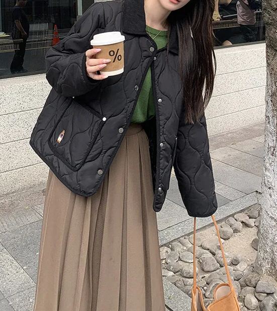 Designer down embroidered jacket