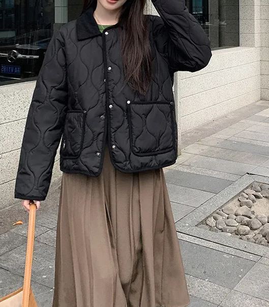 Designer down embroidered jacket