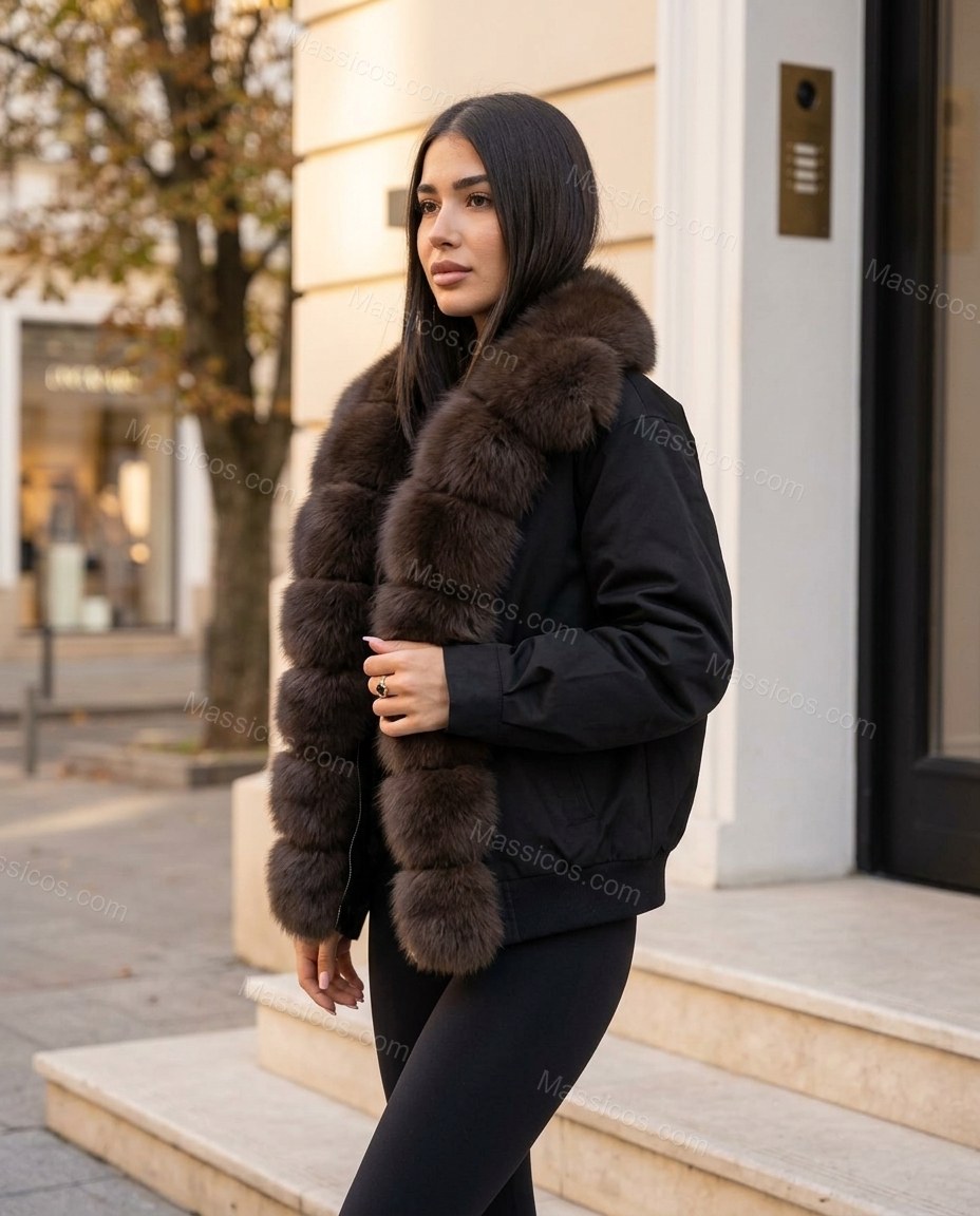 Black Jacket, alternate use-case lifestyle view, by Massicos