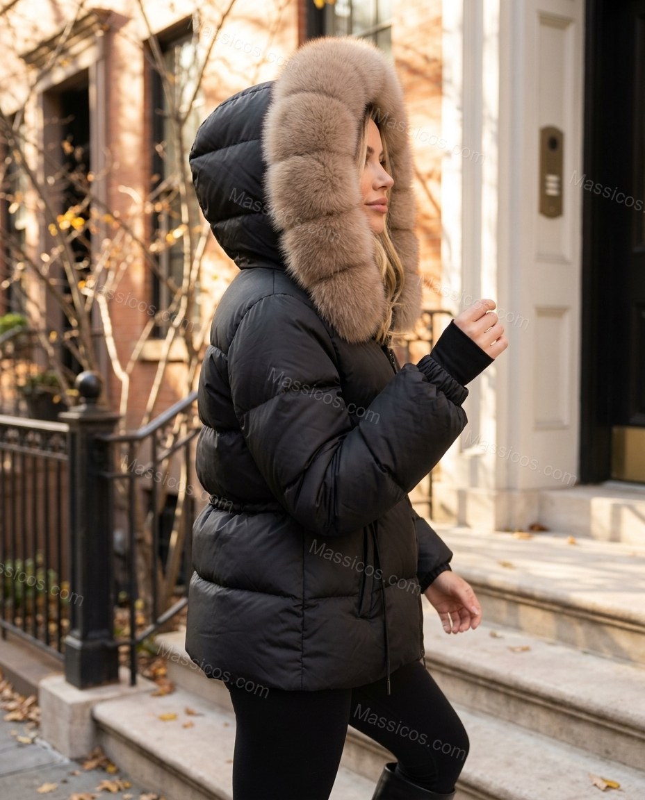 White Jacket, walking lifestyle view, by Massicos