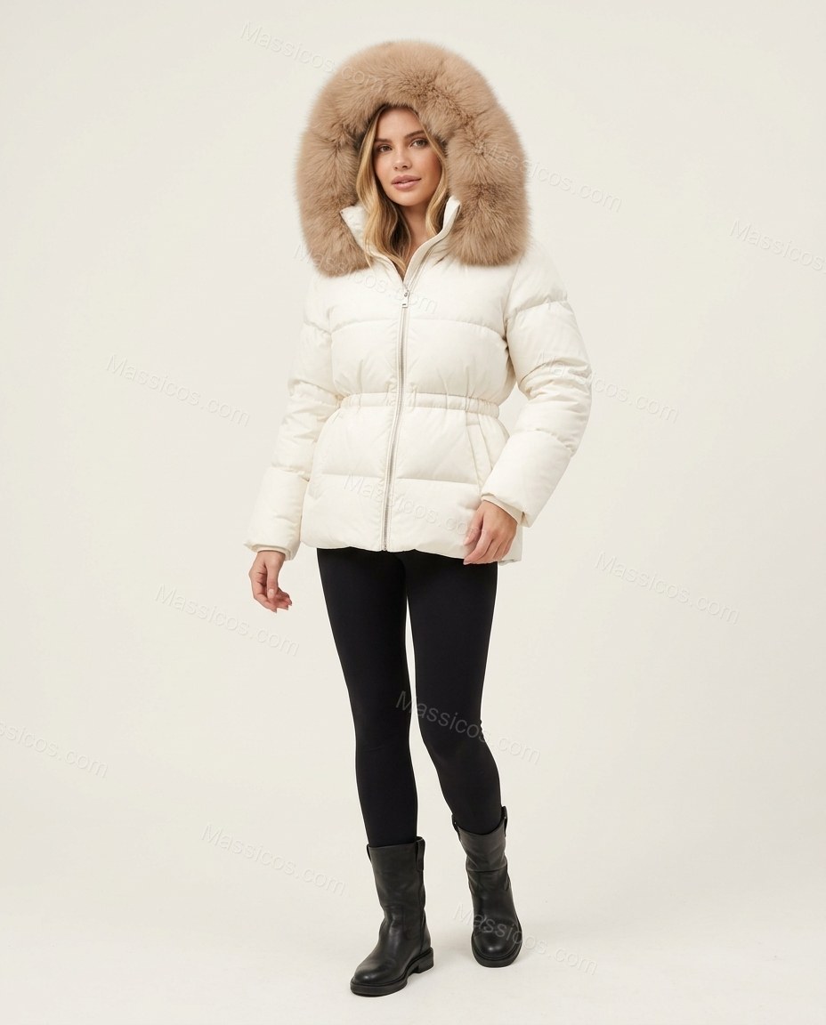 White Jacket, front studio view, by Massicos