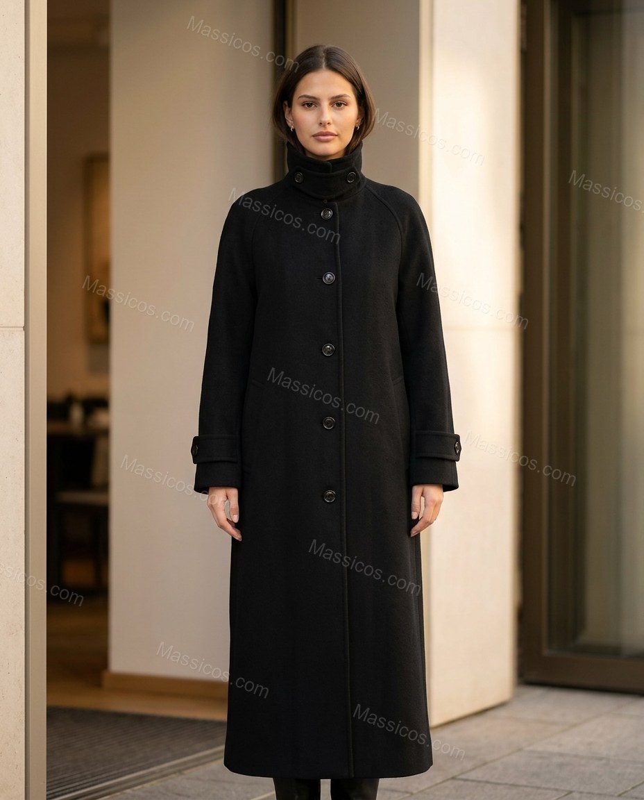 Black Coat, alternate use-case lifestyle view, by Massicos