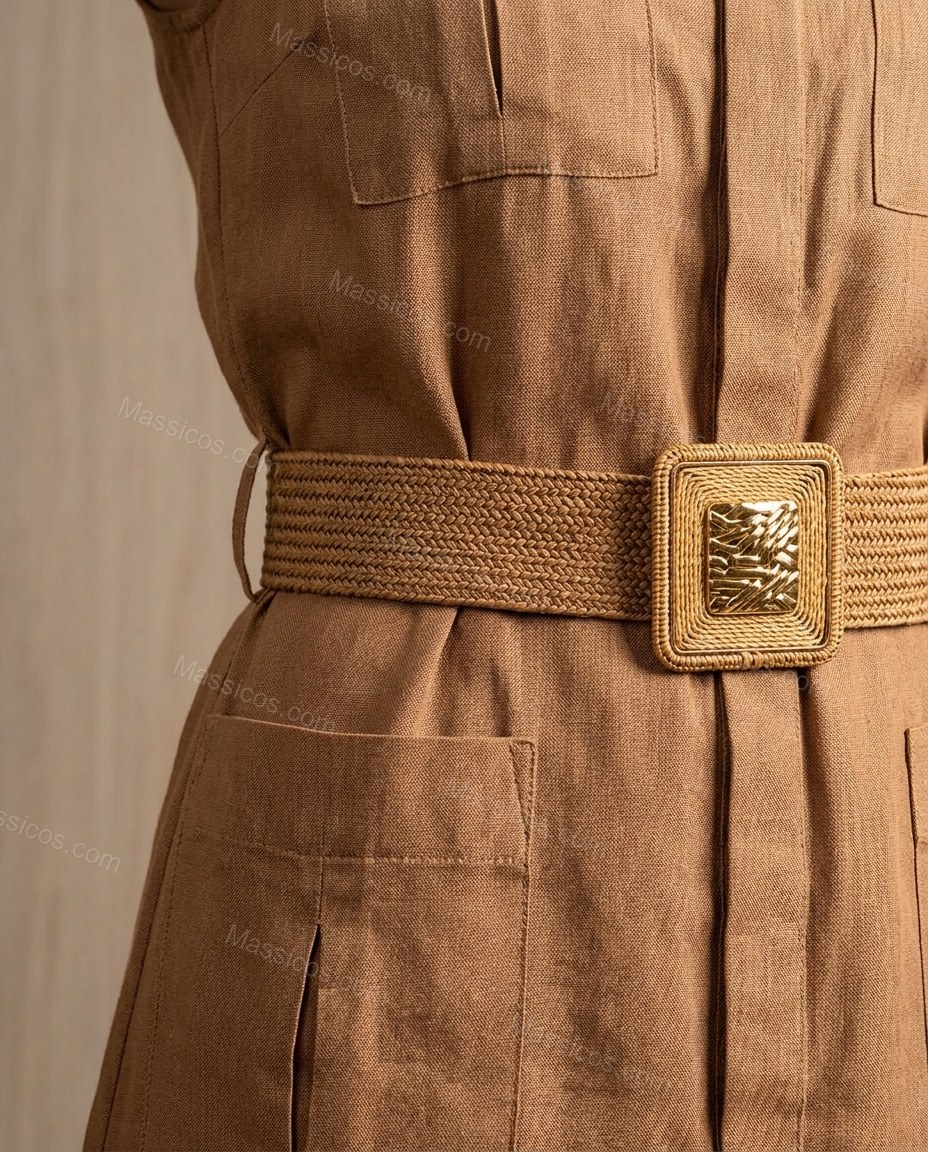 Brown Soft Tiered Maxi Dress by Massicos