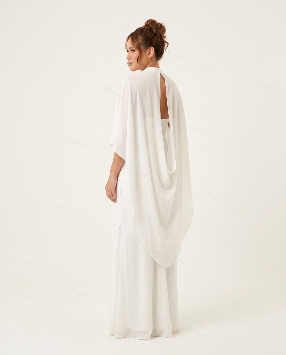 Ivory Elevated Flowing Maxi Dress by Massicos