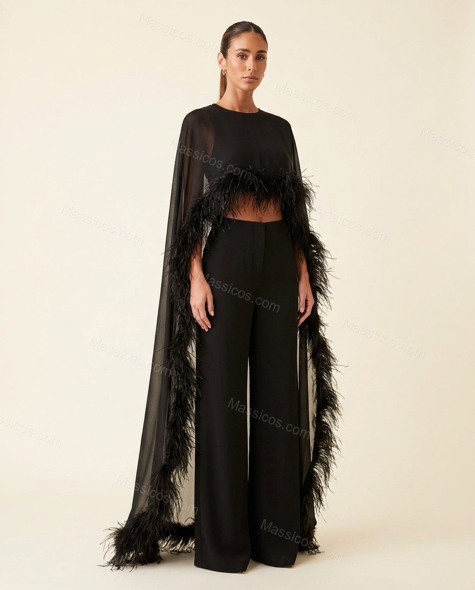 Black Lace Sheer Sheer Fabric Duster Jacket by Massicos